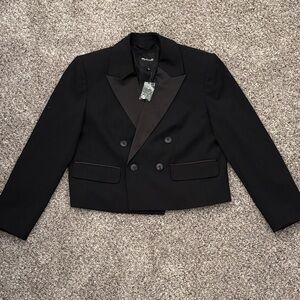 NWOT Madewell Classic Black Oversized Blazer